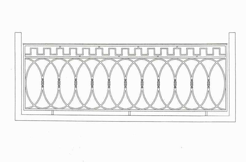 эскизы кованых балконов